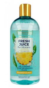 Bielenda Fresh Juice Pyn micelarny rozwietlajcy z wod cytrusow Ananas 500ml - 2878746020