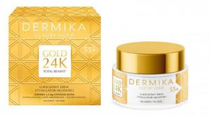 DERMIKA Luxury Gold 24K Total Benefit Luksusowy Krem-stymulator modoci 55+ na dzie i noc 50ml - 2878856140