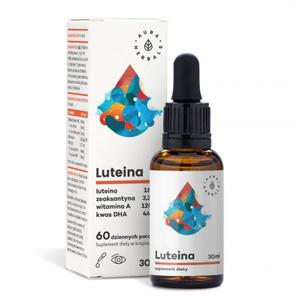 Luteina, Witamina A, DHA, Zeaksantyna, Krople, Aura Herbals, 30ml - 2878856368