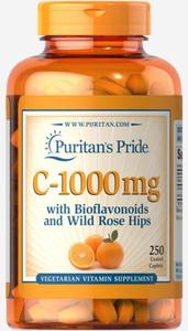 Witamina C z Bioflawonoidami 1000 mg, Puritan's Pride, 250 tabletek - 2877263024