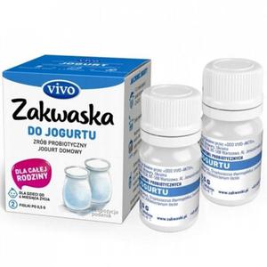 Zakwaska do Jogurtu Vivo, ywe Bakterie, 2 fiolki po 0,5g - 2874542048