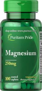 Magnez 250 mg, Magnesium Puritan's Pride, 100 tabletek - 2868123034