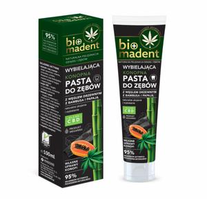 Konopna, Wybielajca Pasta do Zbw z Wglem Drzewnym i Papaj, BIO MADENT, 100ml - 2867852680