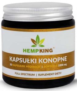 Kapsuki Konopne 1000 mg, Hempking, 50 sztuk - 2870078677