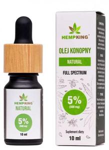 Olej Konopny 5% - 500mg, Hempking, 10ml - 2870078684