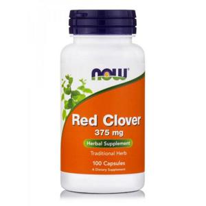 Czerwona Koniczyna, Red Clover 375 mg, Now Foods, 100 kapsuek - 2871460656