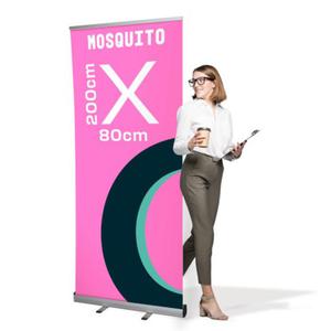 Rollup Mosquito 80 x 200 cm stojak reklamowy jak cianka Reklamowa rozwijany z opcj wydruku - 2860698731