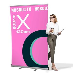 Rollup Mosquito 120 x 200 cm stojak reklamowy jak cianka Reklamowa rozwijany z opcj wydruku - 2860698752