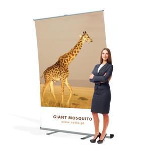 Rollup Giant Mosquito 120 x 300 cm Duy Rollup stojak reklamowy rozwijany z opcj wydruku - 2860698758