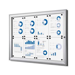 Gablota magnetyczna SCS 8xA4 88x61 cm zamykana na kluczyk do uytku wewntrznego gablota wewntrzna i zewntrznego gablota ogoszeniowa gablota informacyjna tablica ogosze tablica informacyjna - 2860698926