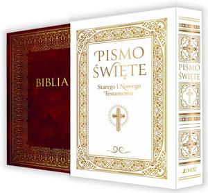 Biblia Domowa Rodzinna Stary i Nowy Testament w kolorze brzowym - 2873852091