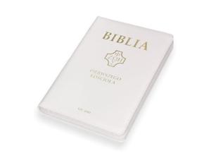 Biblia- Pierwszego Kocioa okadka PU, biaa z paginatorami i suwakiem - 2860695931