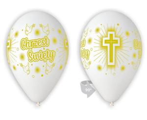 Balony dekoracyjne na Chrzest wity, BIAE, 33 cm, 5 szt. - 2860696779