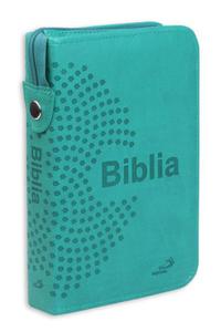 Biblia z kolorow wkadk (okadka mikka, bordowa) z opraw turkusow - 2860697030