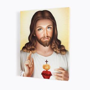 Obraz wykonany na ptnie - Serce Jezusa PORTRET - 30 x 40 cm - 2860697510