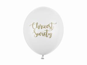 Balon PURE WHITE z nadrukiem Chrzest wity, 30 cm - 2864694807