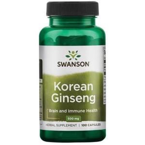 Korean Ginseng - e-sze Koreaski 500mg 100 kaps. Swanson - 2864340441