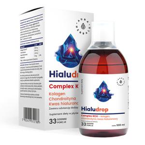 Hialudrop - Kolagen, Chondroityna, K. Hialuronowy 500ml - Aura Herbals - 2859925458