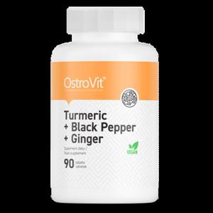 OstroVit Turmeric -Kurkumina + Czarny Pieprz + Imbir 90 tabl - 2872302447