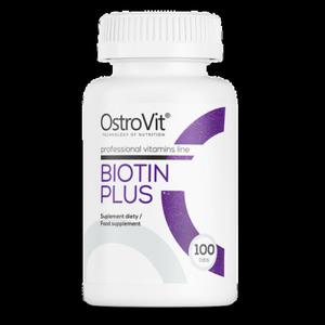 OstroVit Biotyna Plus 100 tabletek wosy, skra,paznokcie - 2872490755