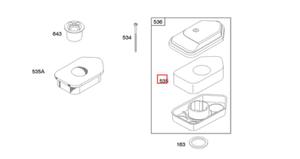 Filtr powietrza Briggs&Stratton 698369 oryg. - 2834484585