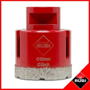 RUBI 06960 Koronka korona diamentowa do wiercenia na sucho fi 50mm do szlifierki ktowej (Wierto diamentowe DRYGRES) - 2861466618