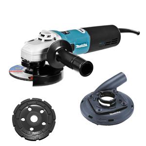 Zestaw MAKITA 9565HR + 122B42-7 Szlifierka ktowa 125mm 1100W M14 SJS + osona do szlifowania + tarcza garnkowa 125mm - 2861466825