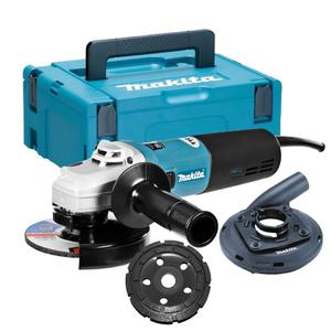 Zestaw MAKITA 9565HRJ + 122B42-7 Szlifierka ktowa 125mm 1100W M14 SJS MAKPAC + osona do szlifowania + tarcza garnkowa 125mm - 2861466827