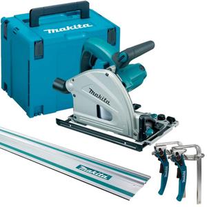 MAKITA SP6000J + 199141-8 + 199826-6 rczna pilarka tarczowa-zagbiarka 165mm 1300W + szyna prowadzca 1,5m + zaciski + MAKPAC - 2861467279