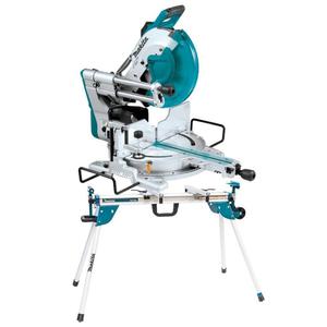 MAKITA LS1219L + WST06 pilarka ukonica dwuosiowa z laserem 1800W 305mm + stó mobilny...