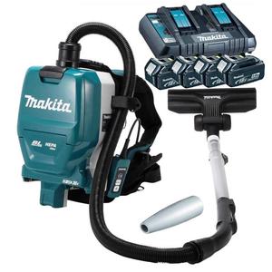 MAKITA DVC261PT4X11 akumulatorowy odkurzacz plecakowy 4aku. x 5,0Ah LXT 18V 85W BLDC filtr HEPA 3 biegi - 2877733369