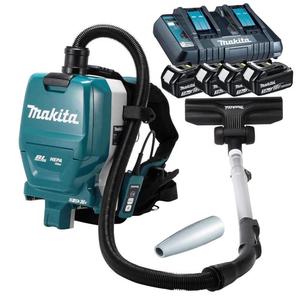 MAKITA DVC261PF4X11 akumulatorowy odkurzacz plecakowy 4aku. x 3,0Ah LXT 18V 85W BLDC filtr HEPA 3 biegi - 2861467521