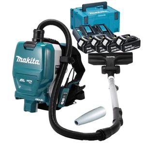 MAKITA DVC261PF4X11J akumulatorowy odkurzacz plecakowy 4aku. x 3,0Ah LXT 18V 85W BLDC filtr HEPA 3 biegi MAKPAC - 2861467522