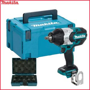 MAKITA DTW1002ZJ akumulatorowy klucz udarowy 1000Nm /1600Nm 1/2" 18V + MAKPAC + B-66232 nasadki udarowe 1/2" zestaw 9szt. - 2861467833