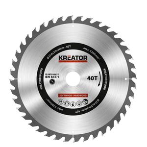 KREATOR KRT020427 tarcza 254x30mm 40Z do drewna piercie redukcyjny 16mm 20mm 25.4mm - 2861468084