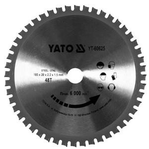 YATO YT-60625 tarcza do metalu 185x20mm 48Z - 2861468415