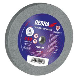 DEDRA F10021 kamie szlifierski 150x12,7mm gradacja K60 grubo 20mm do GB602 - 2861468707