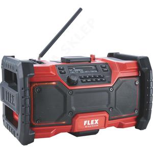 FLEX RD 10.8/18.0/230 BODY akumulatorowy odbiornik radiowy 10,8V 18V 230V FM DAB+ Bluetooth USB AUX 20W IP64 (zasilacz + radioodbiornik) - 2861468905