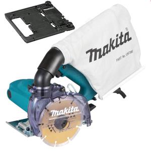 MAKITA 4100KB + 198673-2 przecinarka z tarcz diamentowa do cicia na sucho 125mm 1400W + adapter do szyny prowadzcej - 2861469078