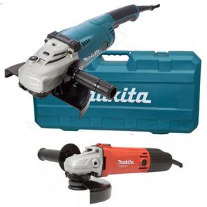 MAKITA GA9020K + MT M9503R szlifierka ktowa 230mm 2200W + szlifierka ktowa 125mm 570W - zestaw szlifierek w walizce na dwie maszyny - 2861469133