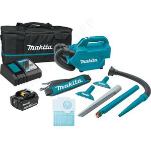 MAKITA DCL184RT akumulatorowy odkurzacz samochodowy LXT 18V 5,0Ah 38W 3 biegi dmuchawa - 2861469195