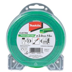 MAKITA E-01769 yka tnca 2,0mm "koniczyna" 15m do kos podkaszarek wykaszarek - 2877933456