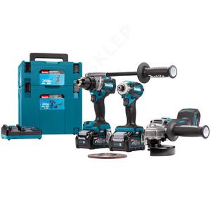 MAKITA DK0125G301 zestaw narzdzi akumulatorowych szlifierka ktowa GA005G + wiertarko-wkrtarka DF001G + zakrtarka 220Nm TD001G XGT 40V Max 4,0Ah - 2861469344