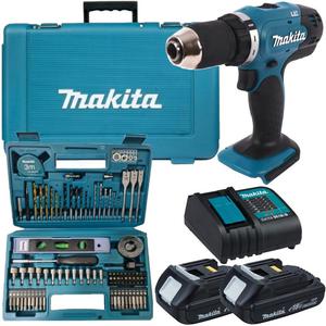 MAKITA DDF453SHE akumulatorowa wiertarko-wkrtarka LXT 18V 1,5Ah Li-Ion 42Nm + E-10730 Komplet bitw i akcesoriw 102 elementy - 2863751894