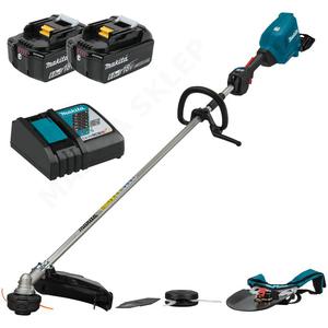 MAKITA DUR369LRG2 akumulatorowa podkaszarka 43cm 1,36KM 1000W LXT 18V 2X18V=36V Li-Ion BLDC XPT ADT AFT (kosa) + 2x aku 6,0Ah + adowarka - 2864154833