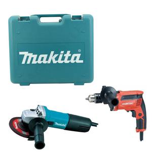 MAKITA 9558HNR + MT817 szlifierka ktowa 125mm 840W + wiertarka udarowa 430W 13mm - 2865071782