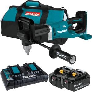 MAKITA DDA460PG2 akumulatorowa wiertarka ktowa na 2x18V Li-Ion 36V LXT XPT ADT + 2x aku 6,0Ah + DC18RD + torba transportowa - 2866595701