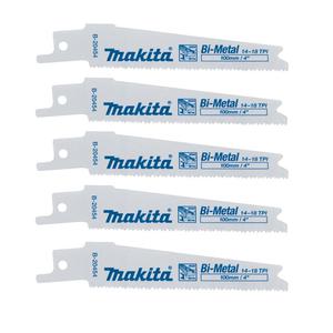 MAKITA B-20454 Brzeszczot do drewna i metalu do pi posuwowych 100mm / 14-18 TPI (5 sztuk) - 2877267904