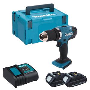 MAKITA DDF453SHJ akumulatorowa wiertarko-wkrtarka 42Nm 18V LXT z dwoma aku. 1.5Ah Li-Ion MAKPAC - 2869499577