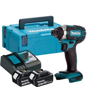 MAKITA DTD152RFJ akumulatorowa zakrtarka udarowa kluczyk udarowy 165Nm HEX 1/4" 18V Li-Ion LXT XPT +2x BL1830B 18V/3.0Ah + adowarka + walizka MAKPAC - 2869499599